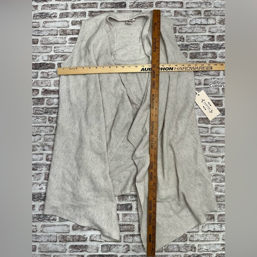 Cashmere Duster Waterfall Open Cardigan Long Lagenlook M Nanette‎ Lepore NWT - Picture 5 of 5